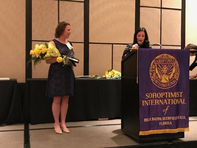 Rachel was also honored to be awarded the 2017 Soroptomist Woman of Distinction in Healthcare.
